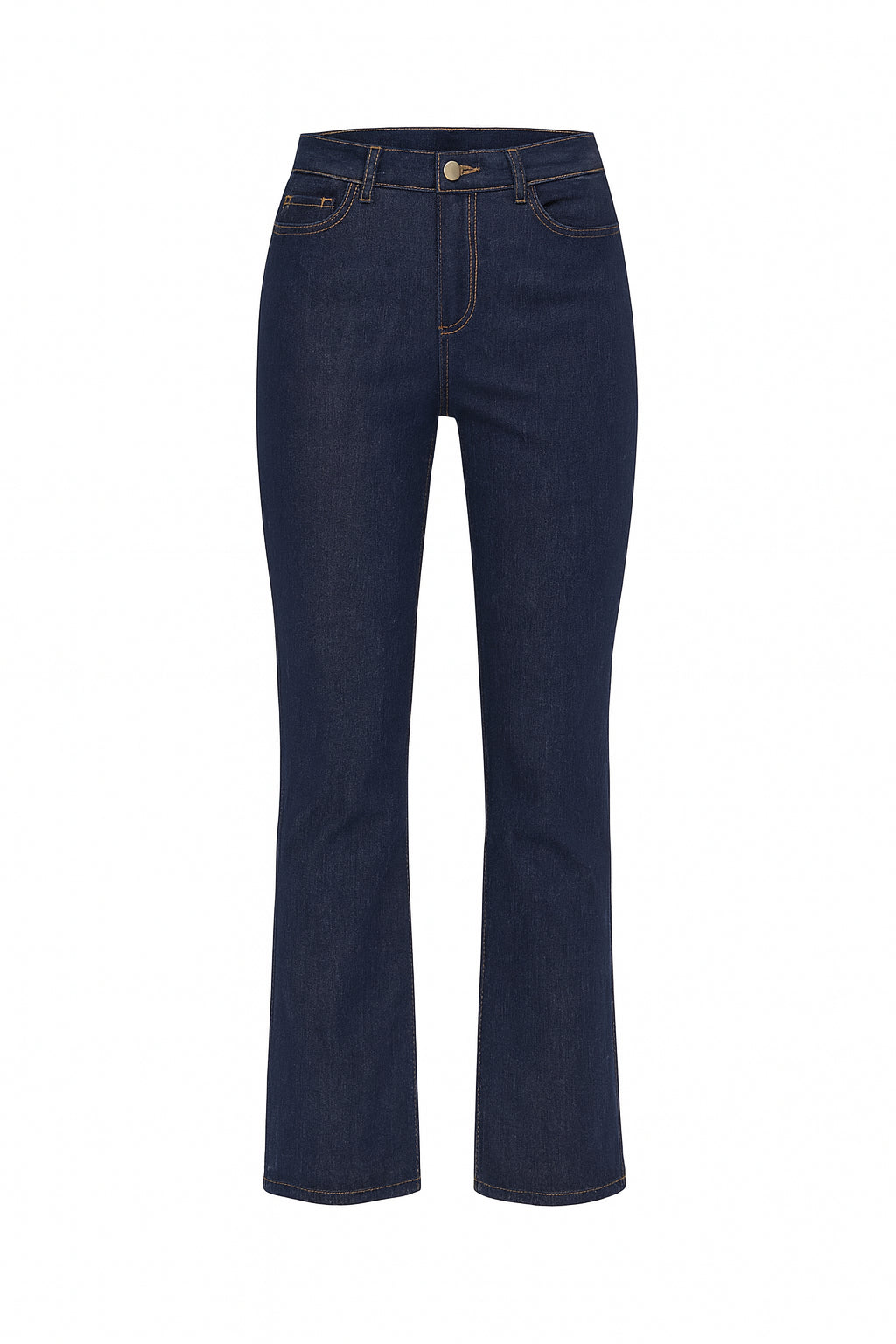 Jeans "Ibisco" in Denim blu pulito Stretch Slim Cropped 