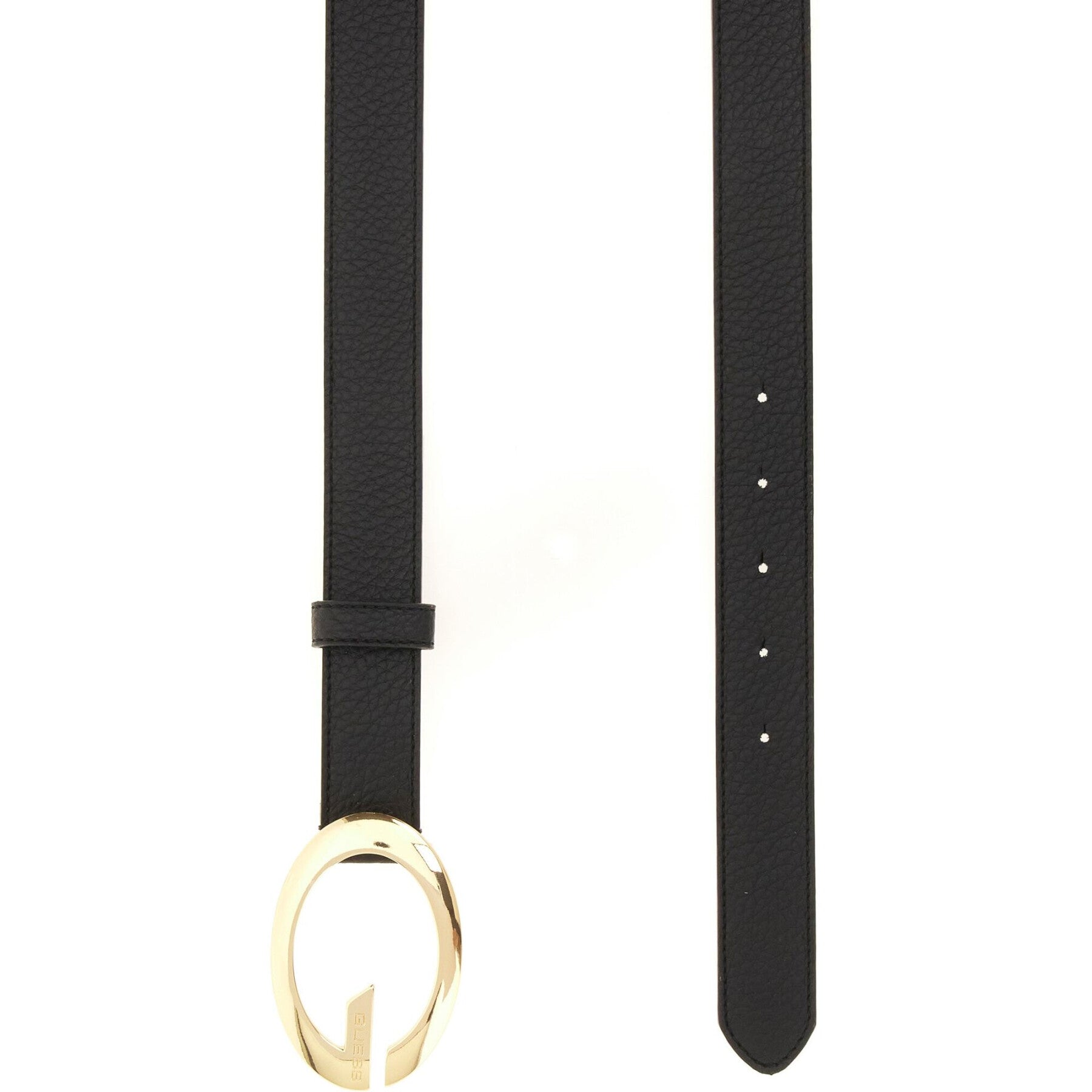 Cintura Donna Guess "Camden H30" Nera con Fibbia G Dorata 