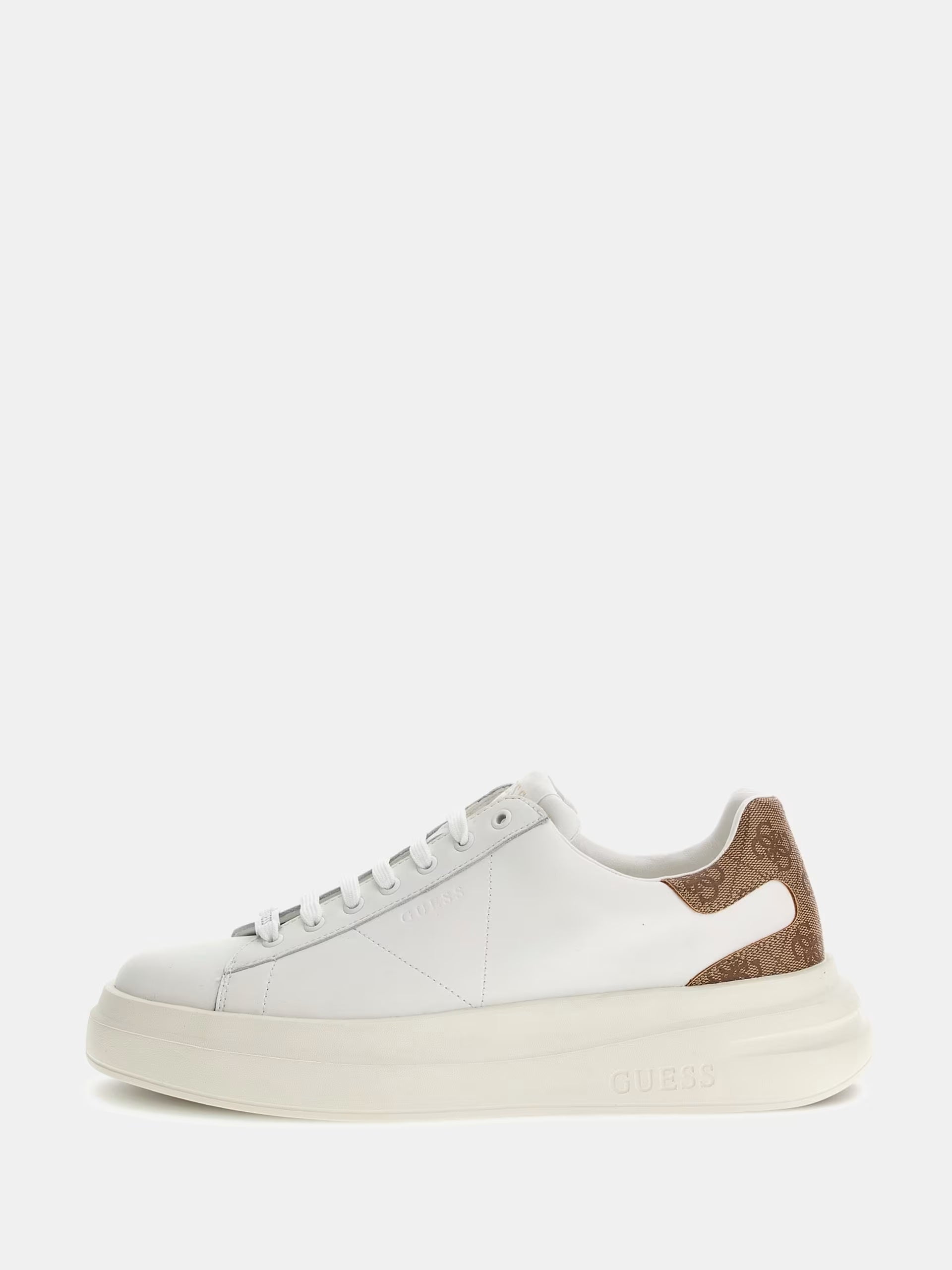 Sneaker "Elba 4G Logo " bianca con dettagli e beige 