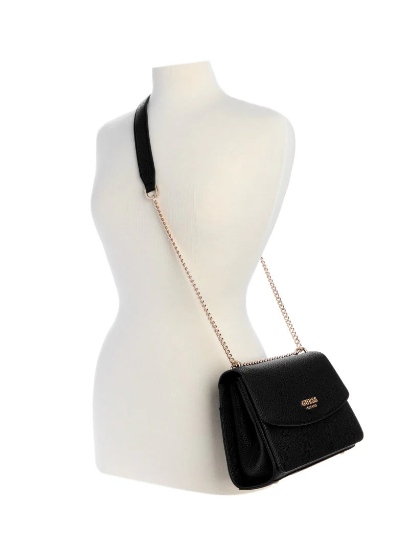 Borsa a Tracolla "Calista Convertible Xbody" Nera in con Catena Oro 
