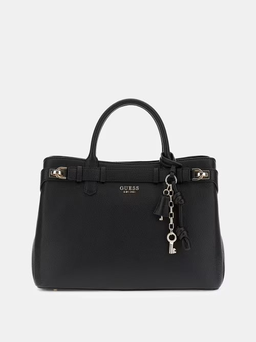 Borsa "Gregoria LRG Girlfriend Satchel" Nera con Dettagli Dorati 
