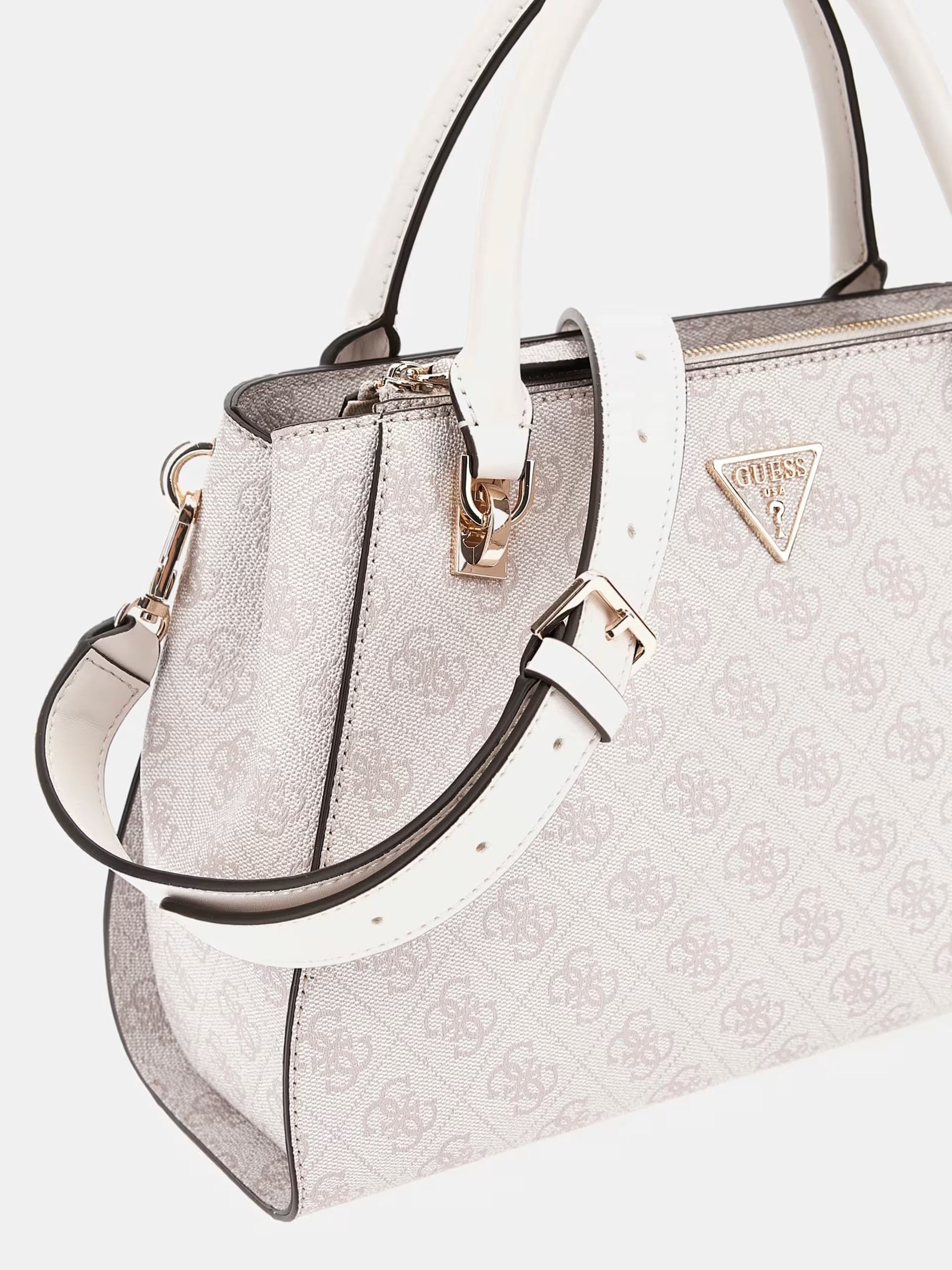 Borsa a mano "Noelle II Top Zip" Dark Taupe con tracolla 