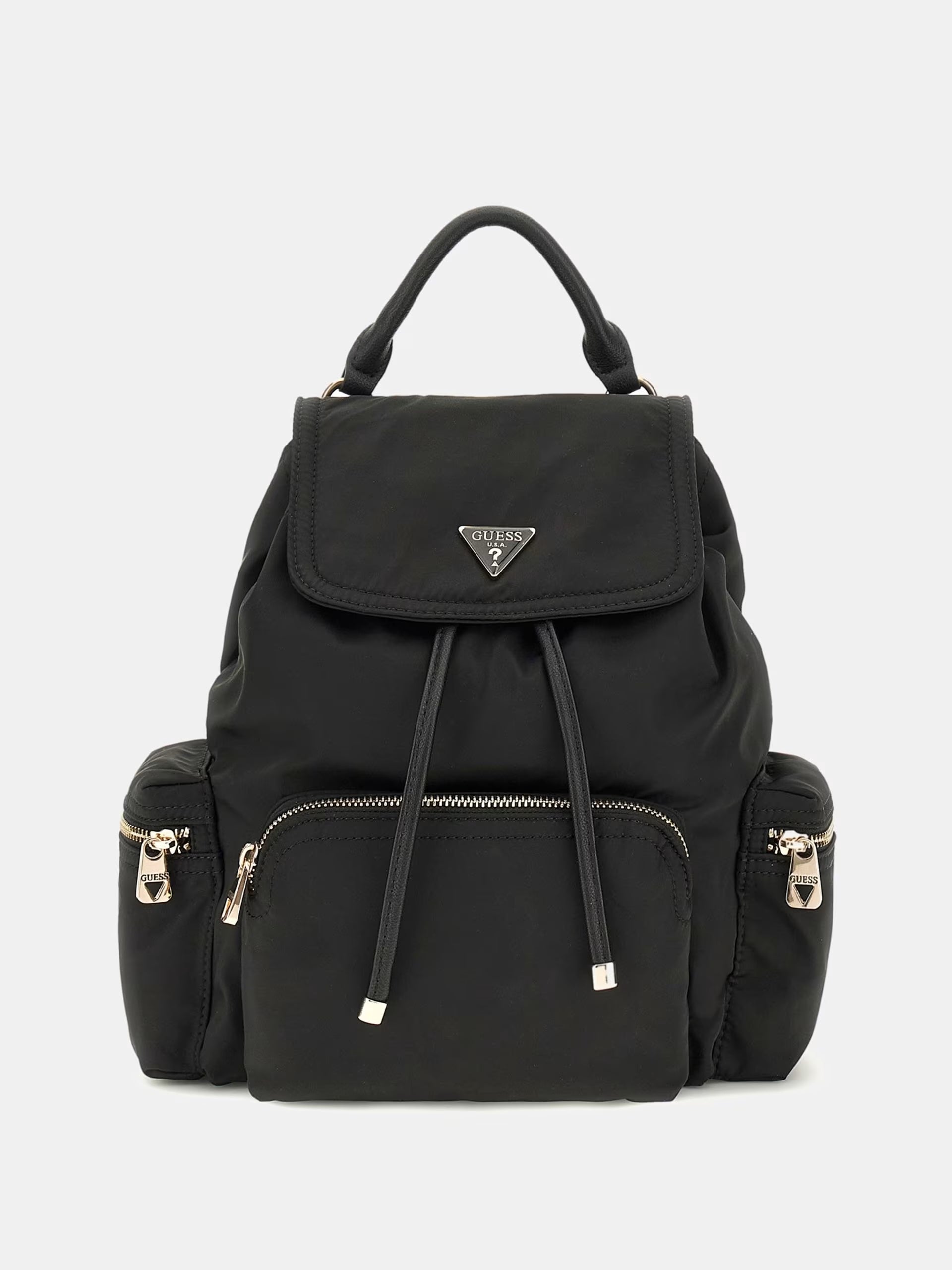 Zaino "Eco Gemma" Nero in Materiale Riciclato con Coulisse 