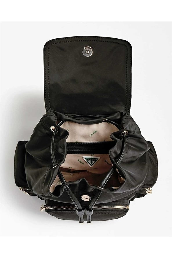 Zaino "Eco Gemma" Nero in Materiale Riciclato con Coulisse 