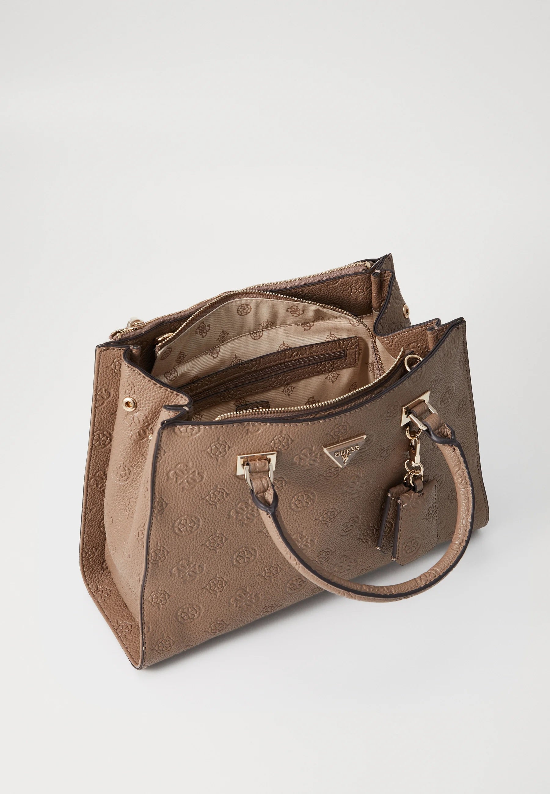 Borsa "Cresidia II Society Satchel" dark taupe con Logo Monogram 4G 
