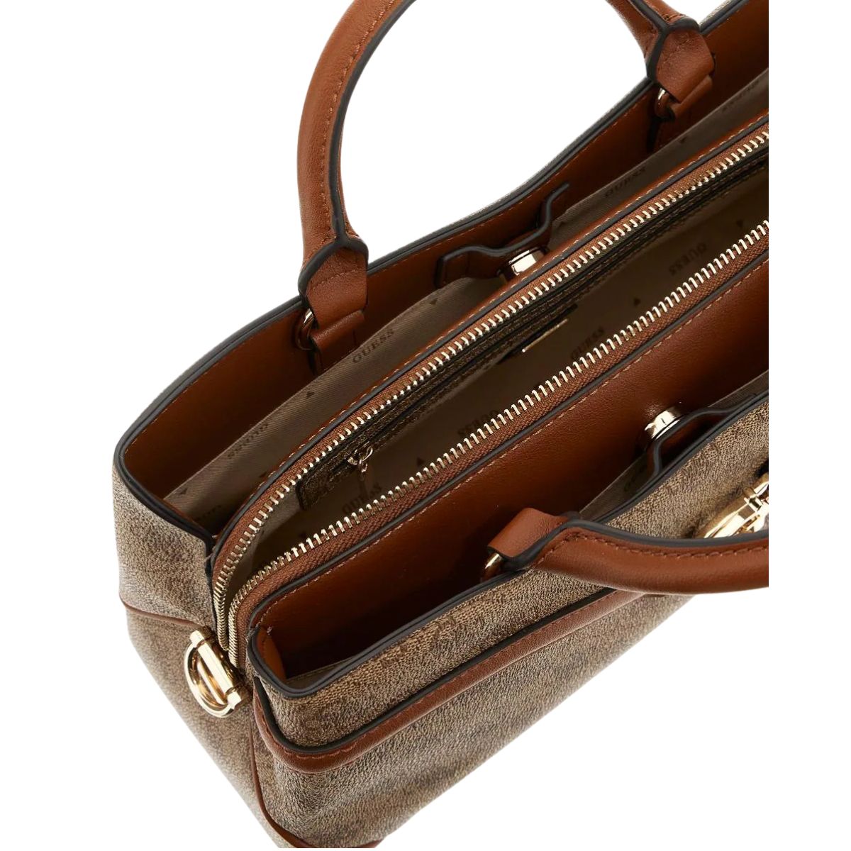 Borsa a Mano "Dea Girlfriend Satchel" Latte con Monogram e Tracolla 