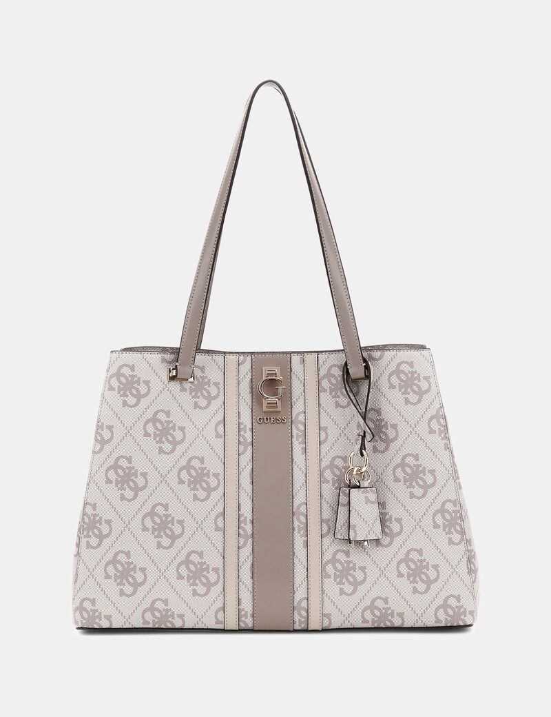 Shopper "Erenia 4G" Dark Taupe con Stampa Monogram 