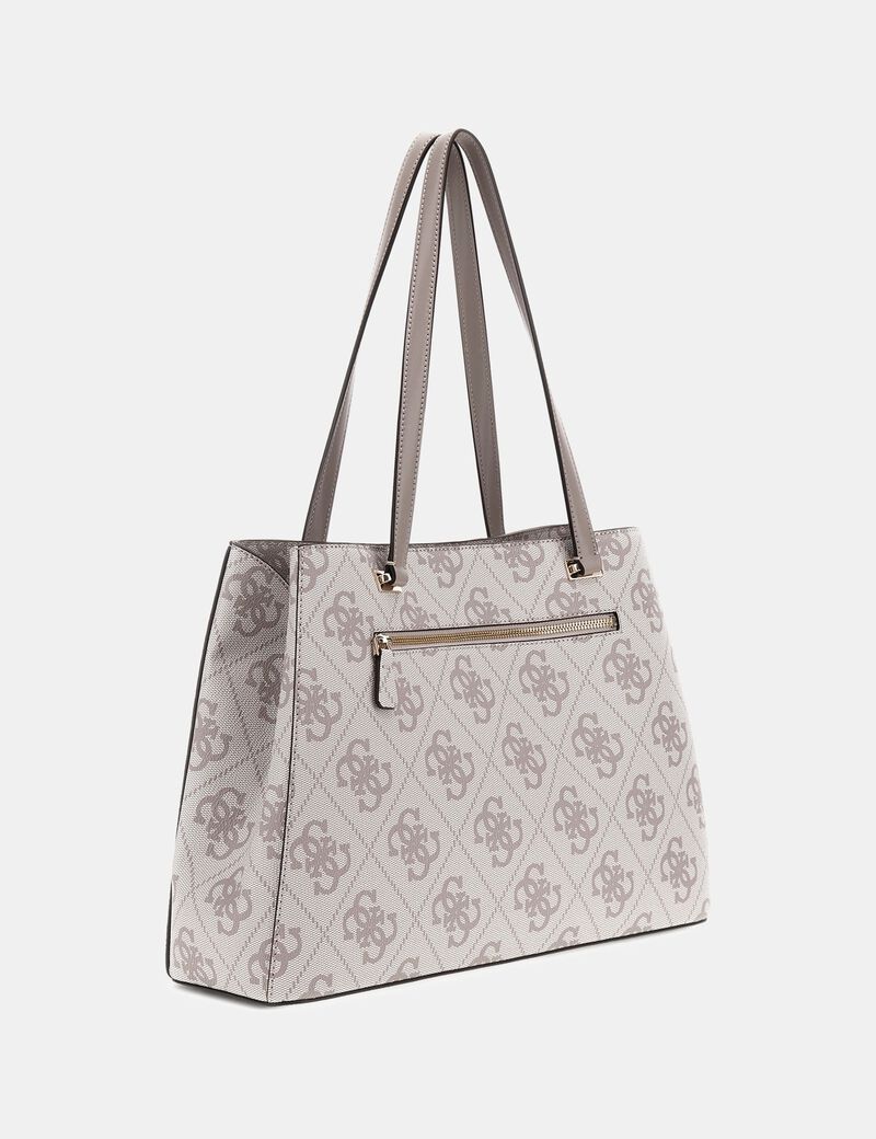 Shopper "Erenia 4G" Dark Taupe con Stampa Monogram 
