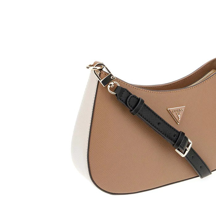 Borsa a Spalla "NOELLE II TOP ZIP" marrone multi con Chiusura a Zip 