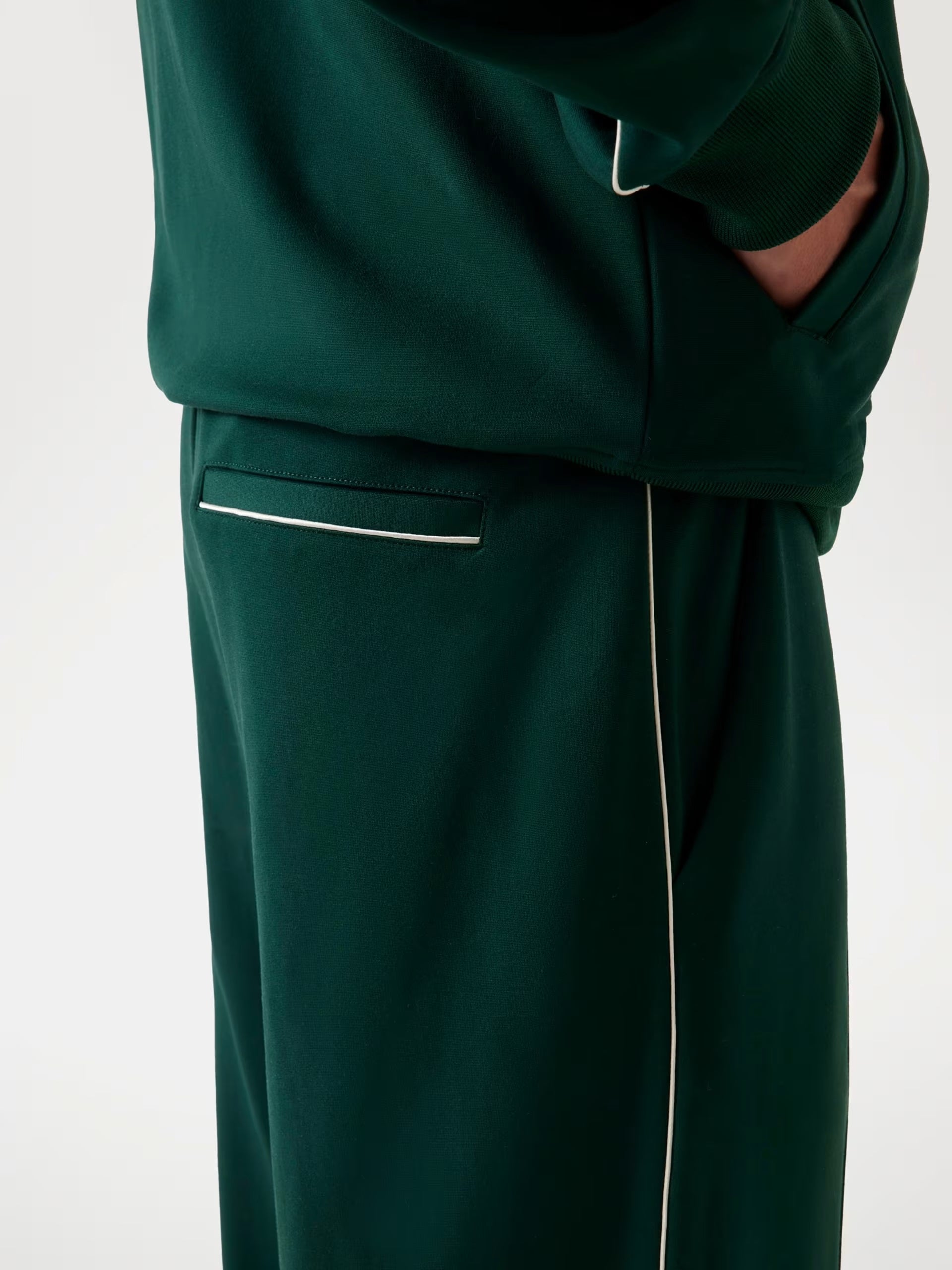 Joggers "Monaco Ponte" Verde Alpine Grove con Vestibilità Slim 
