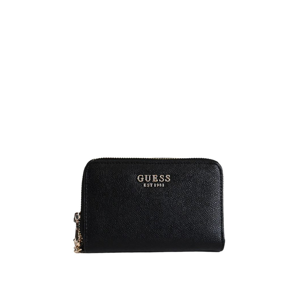 Portafoglio "Amorette" Nero Zip Around in Ecopelle con Portamonete 