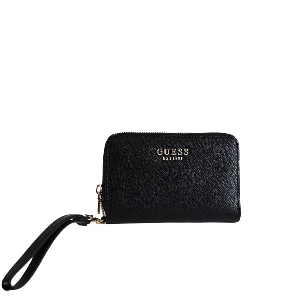 Portafoglio "Amorette" Nero Zip Around in Ecopelle con Portamonete 