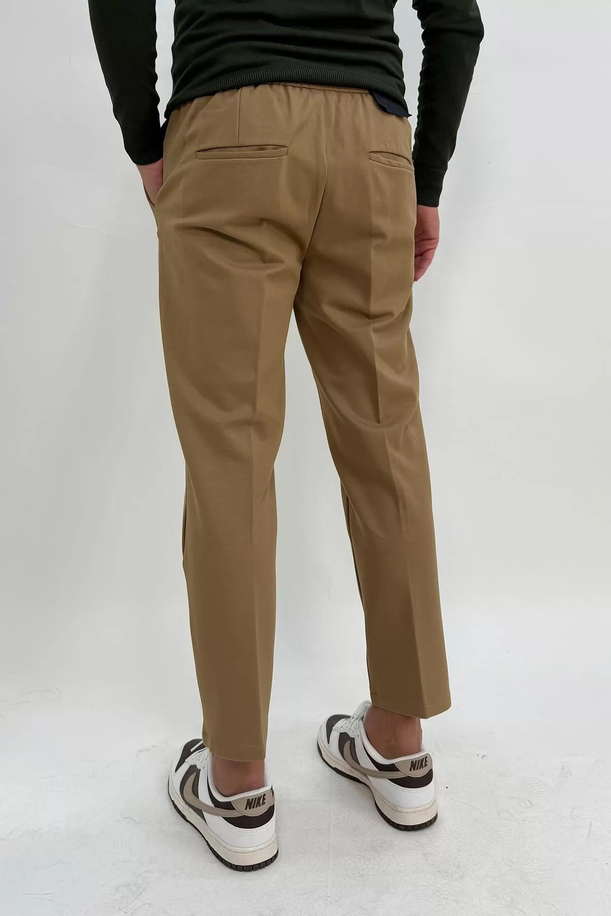 Pantalaccio da uomo cammello in punto Milano con vita elasticata 