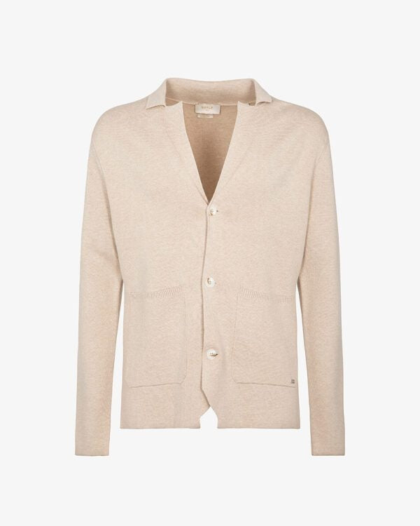 Blazer / cardigan da uomo beige in viscosa punto stoffa Markup 