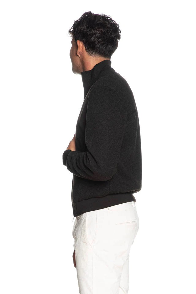 Giubbino Baracuta color moro in panno leggero 