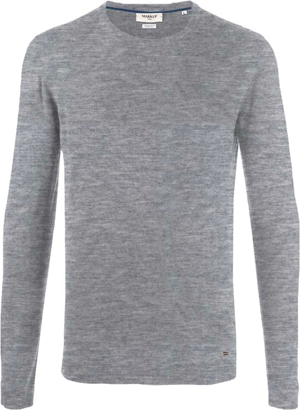 Maglia grigio melange in Misto Viscosa Silk Touch 