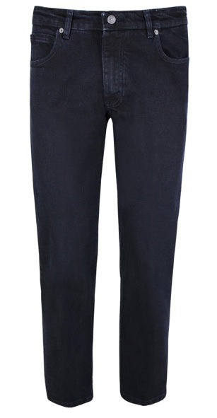 Jeans Uomo Slim Fit 5 Tasche Denim Blu/Black 