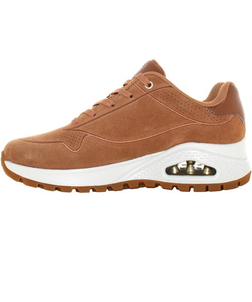 Sneakers "Uno Rugged Chillproof" nocciola in Pelle Scamosciata 