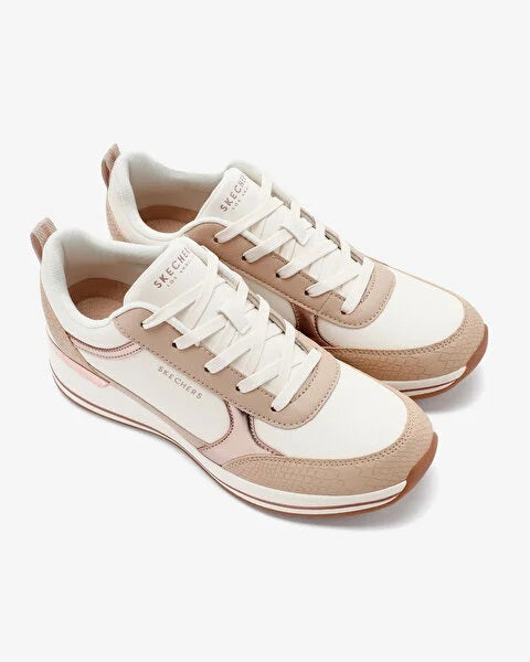 Sneakers vegan "Billion 2 - Pretty 'N' Plush" bianco e beige 