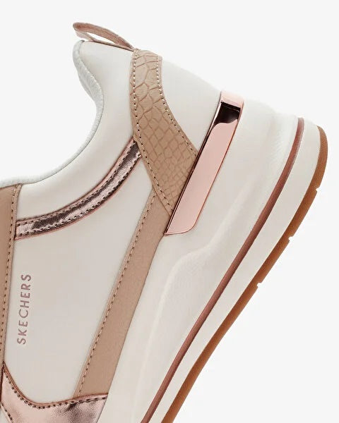 Sneakers vegan "Billion 2 - Pretty 'N' Plush" bianco e beige 