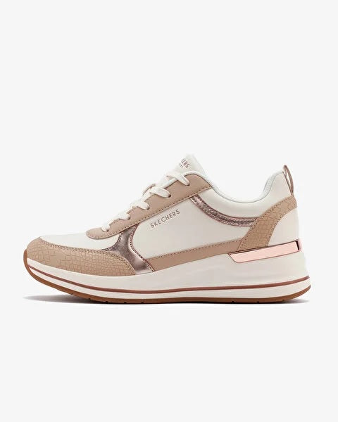 Sneakers vegan "Billion 2 - Pretty 'N' Plush" bianco e beige 