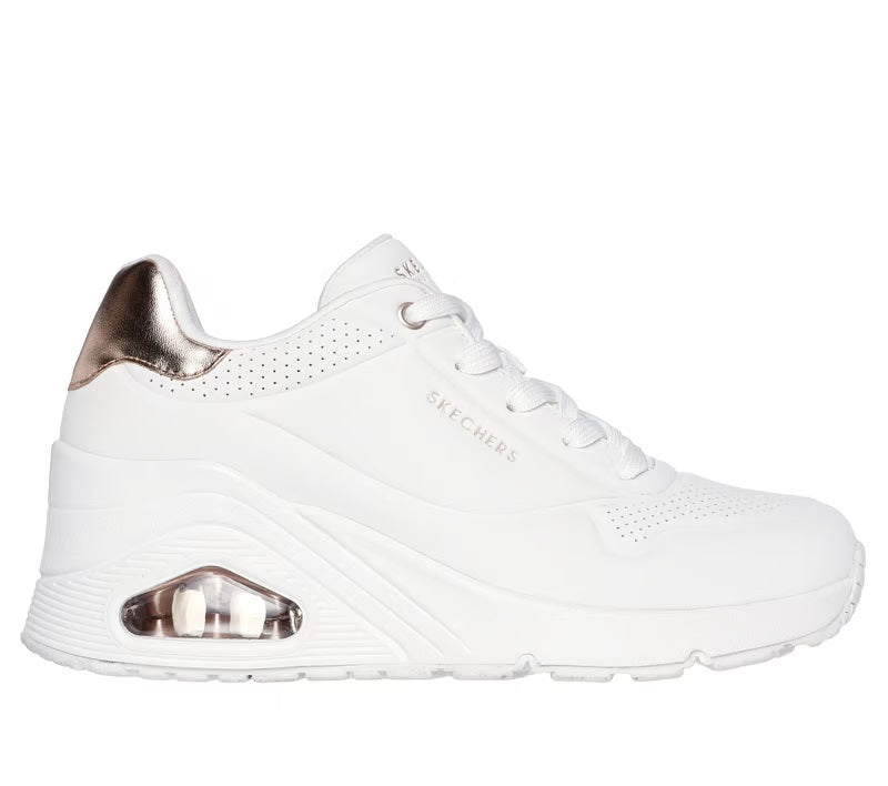 Sneakers "Uno Wedge - HI Steps" bianche 