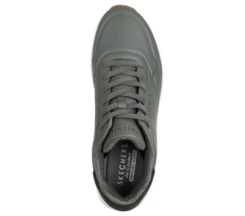 Sneakers "UNO - Tailored Air" Oliva con Suola Ammortizzata ad Aria 