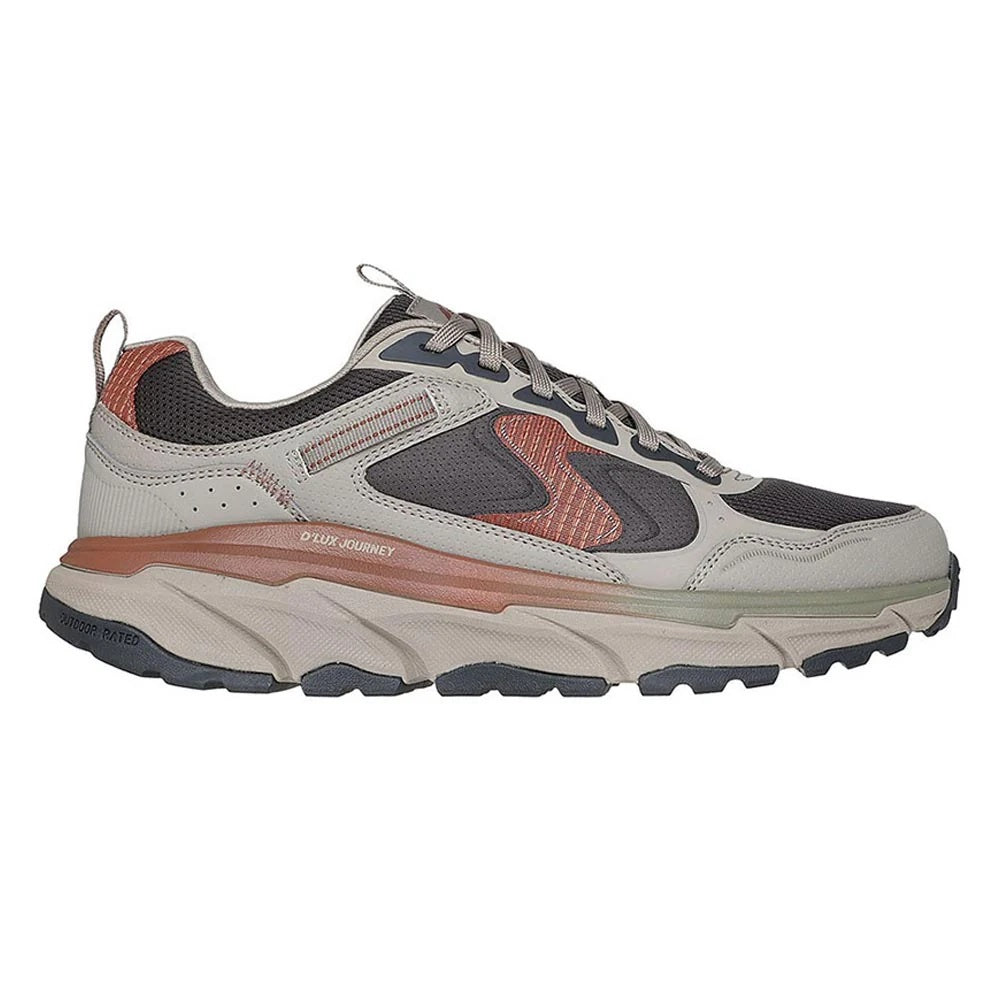 Sneakers "D'Lux Journey - Stylized Soul" Grigie in Mesh Traspirante 