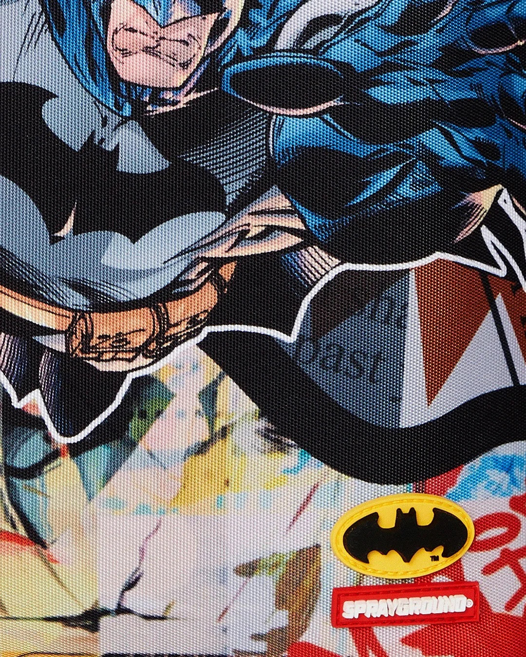 Zaino "Batman Collage Shark" Multicolor con Grafica DC Comics 