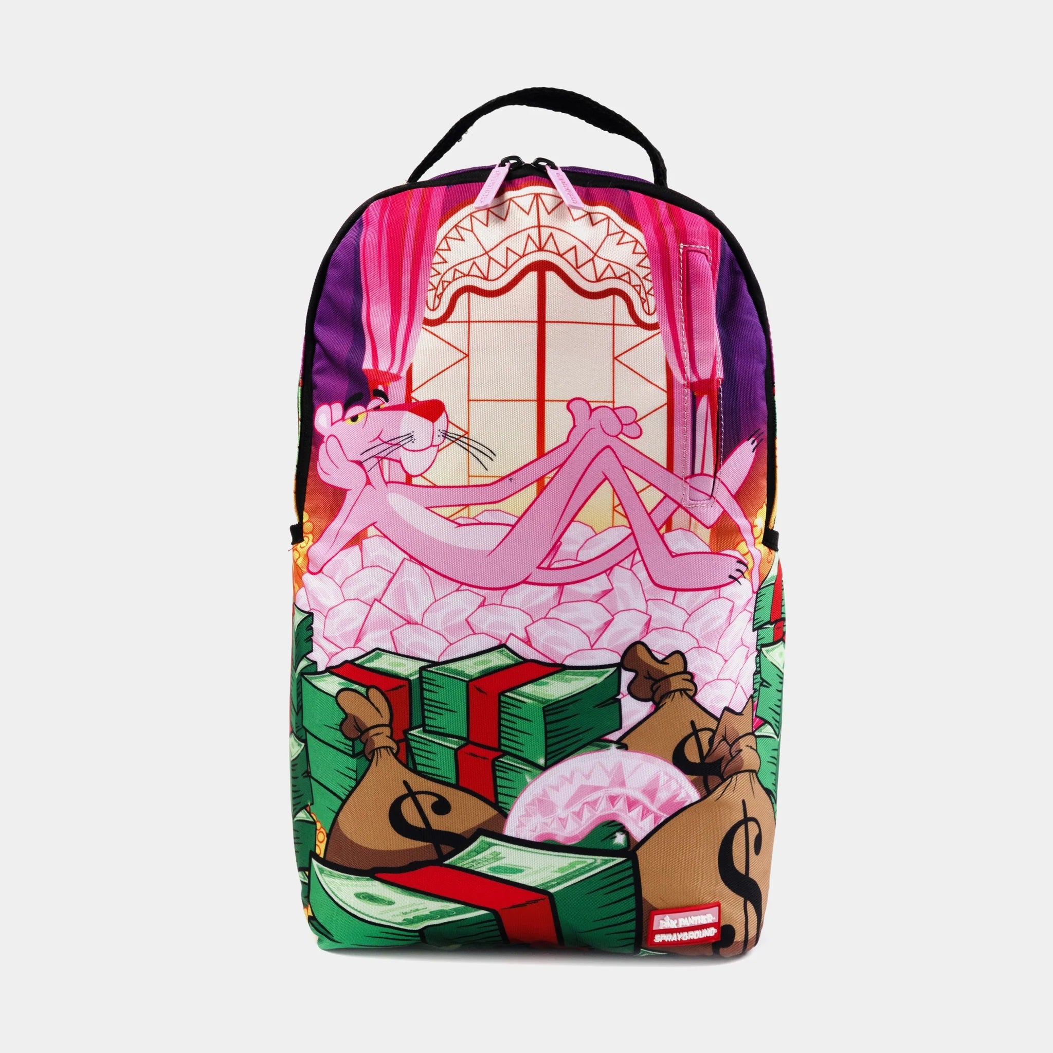 Zaino "Pink Panther Money Stash" Multicolore con Stampa Pantera Rosa 