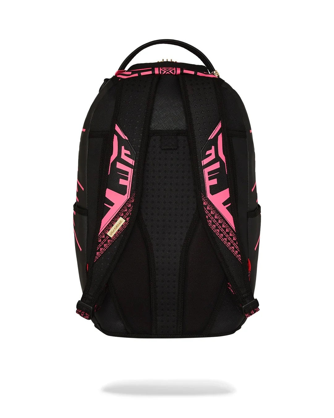 Zaino "AI Lion Neon Pink" Nero e Fuxia con Stampa Leone Fluo 