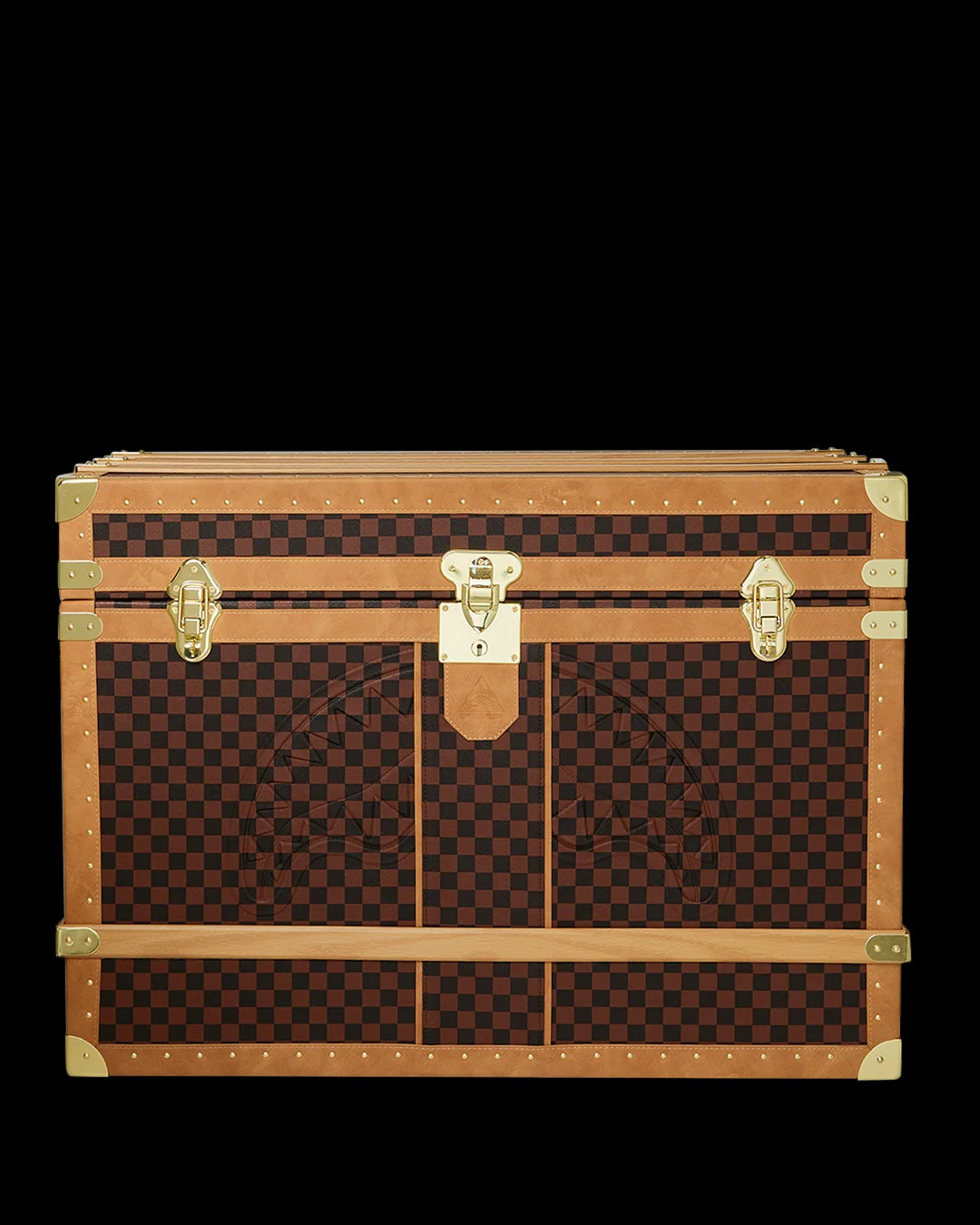 Baule da viaggio SAWTOOTH Sharks in Paris"  in PVC e Legno con Ruote 