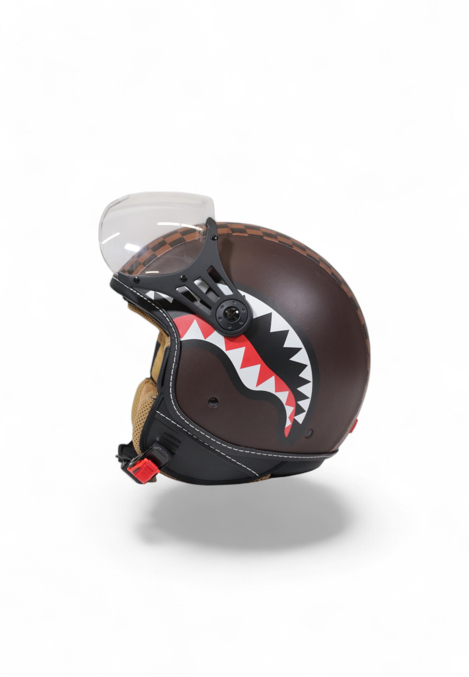 Casco "Sharks in Paris Helmet" Marrone con Grafica Shark 