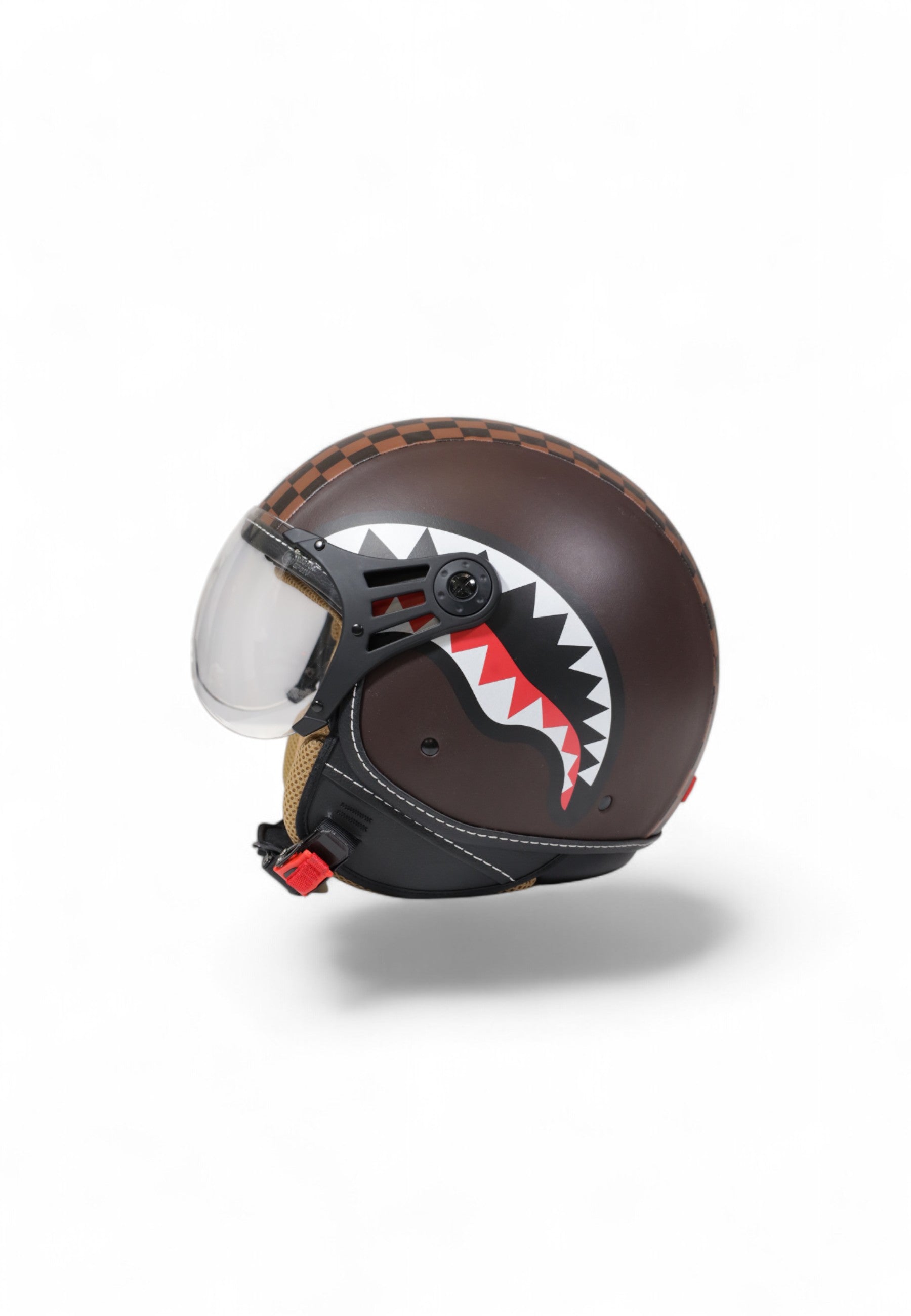 Casco "Sharks in Paris Helmet" Marrone con Grafica Shark 