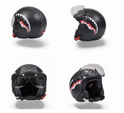 Casco "Sharks in Paris Helmet" nero/grigio con Grafica Shark 