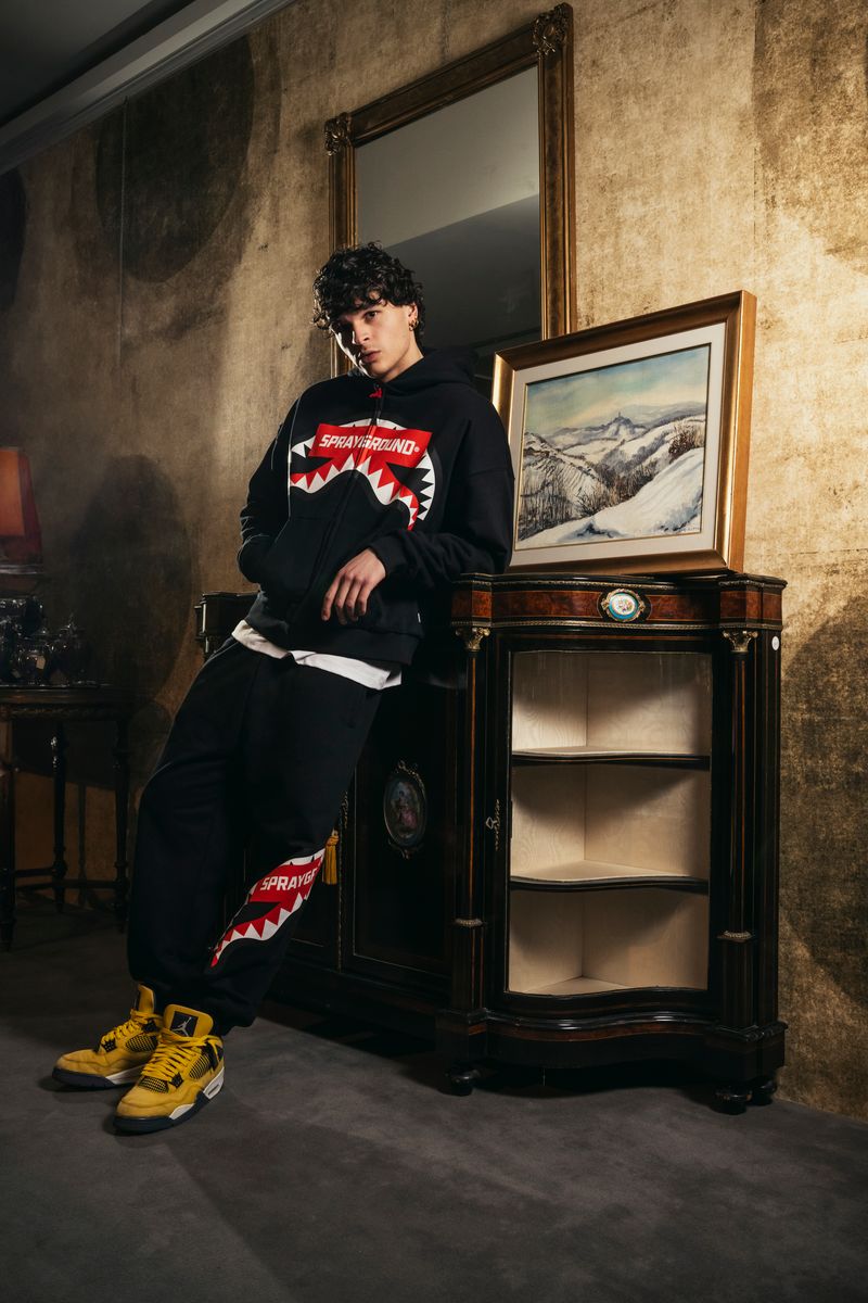 Felpa "Smash Logo Perfect" Nera con Cappuccio e Zip 