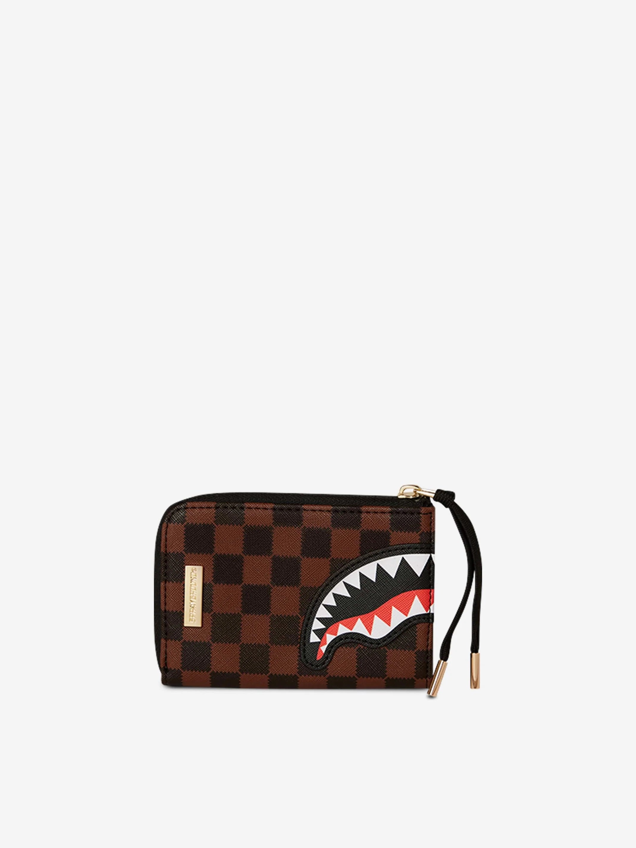 Portafoglio "Sawtooth Sharks in Paris" Marrone con Grafica Shark 