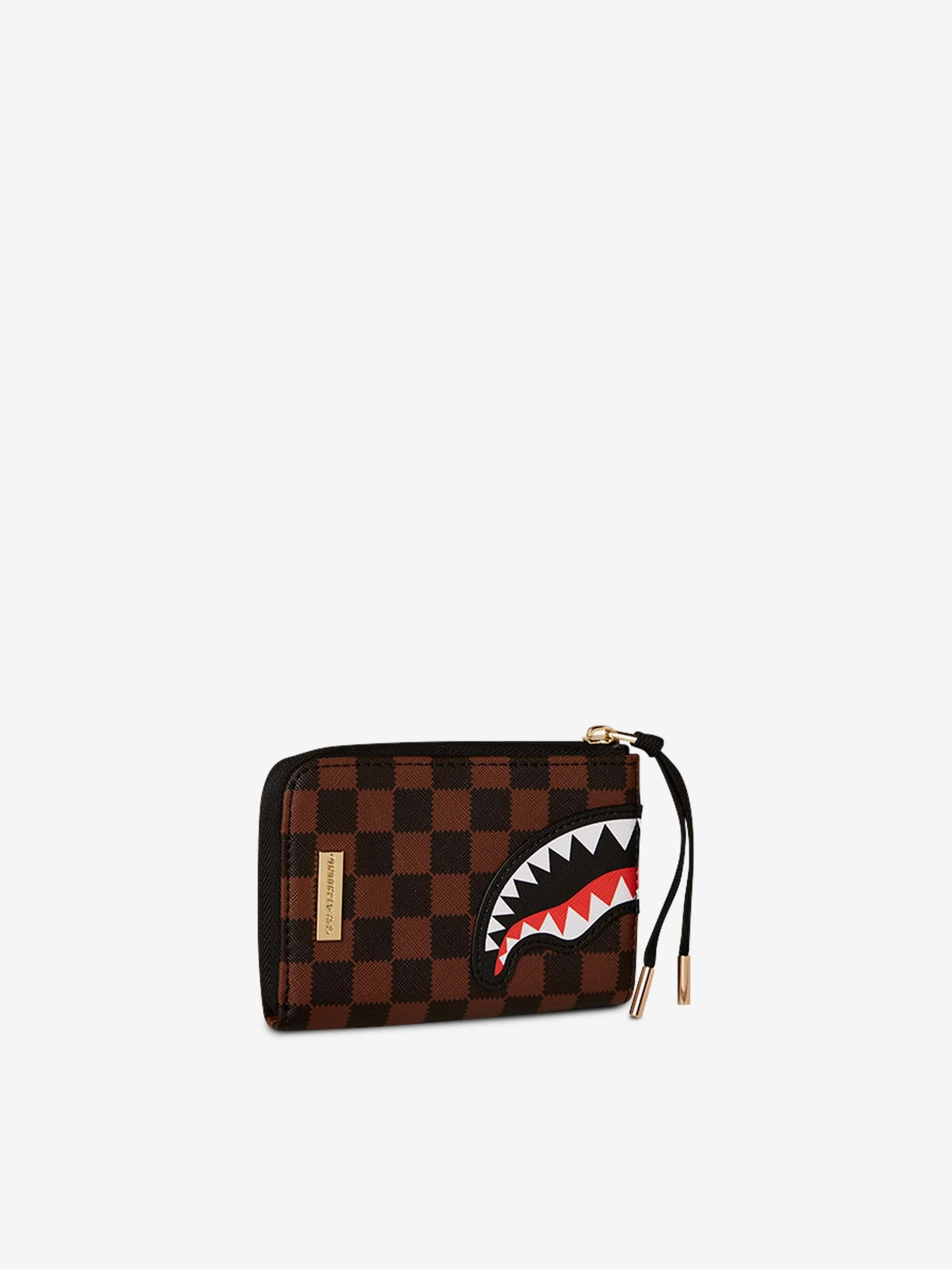Portafoglio "Sawtooth Sharks in Paris" Marrone con Grafica Shark 