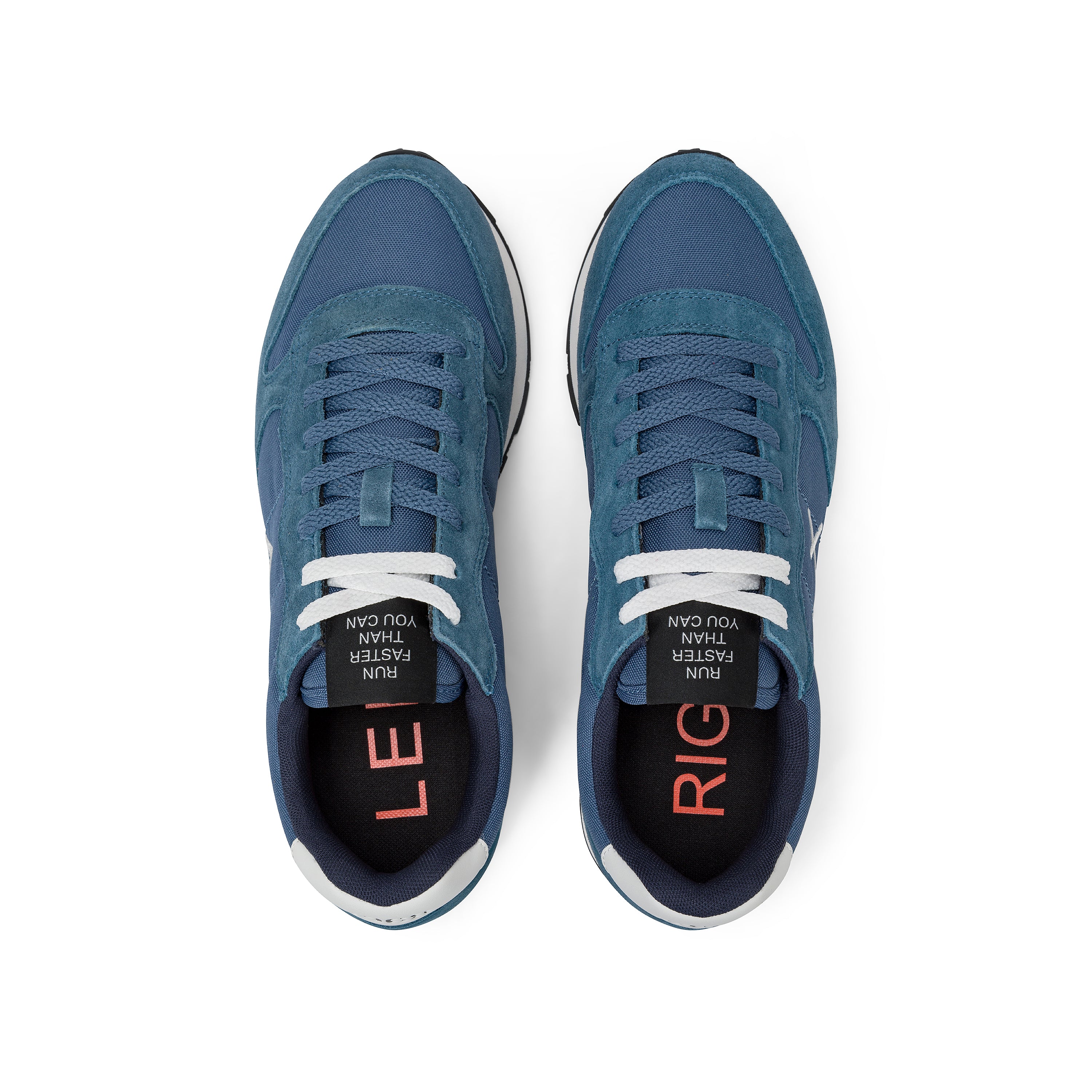 Sneakers SUN68 "Tom Solid" Avio Scuro con Dettagli Bianchi 