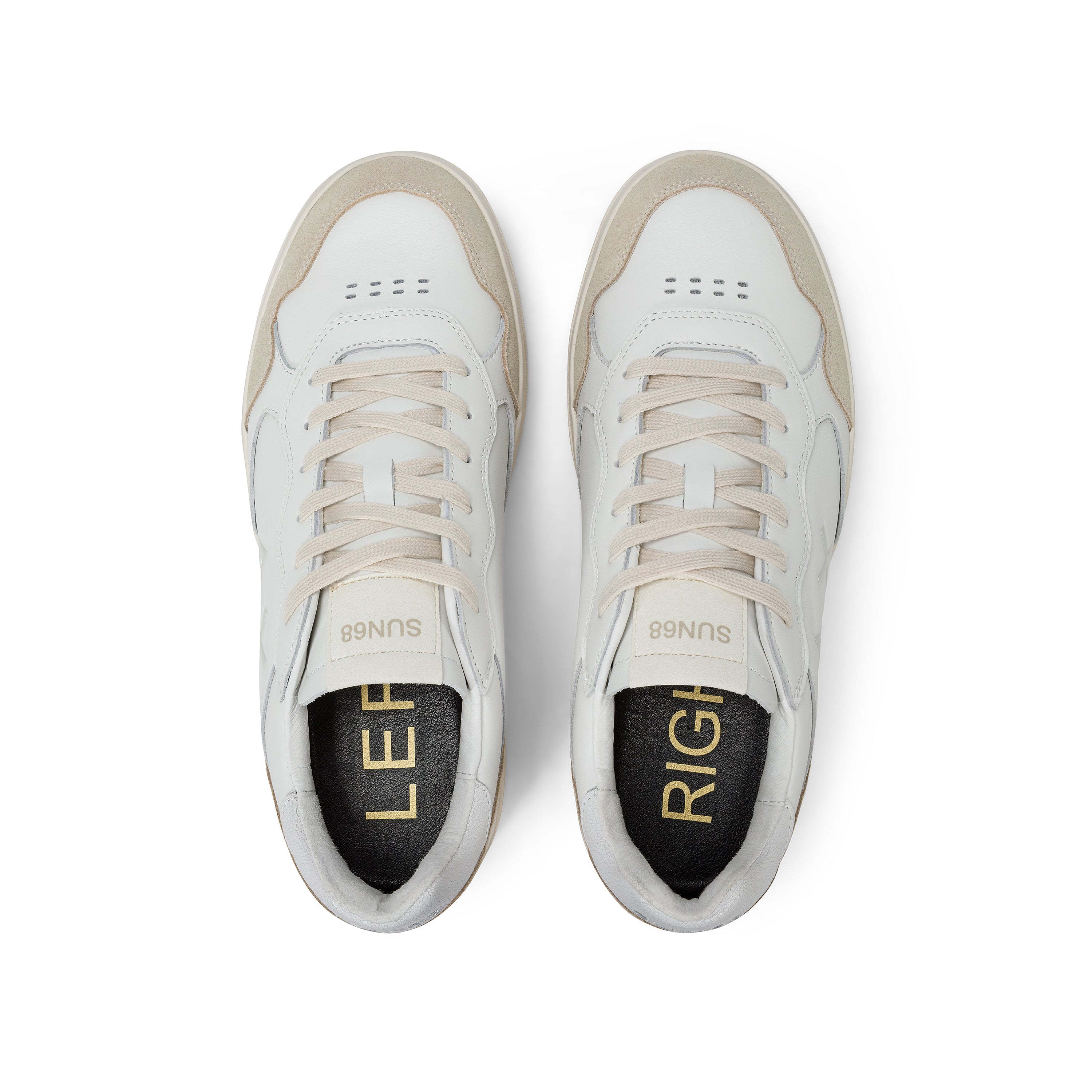 Sneakers "Big Basket" Bianche con Dettagli in Pelle Scamosciata 
