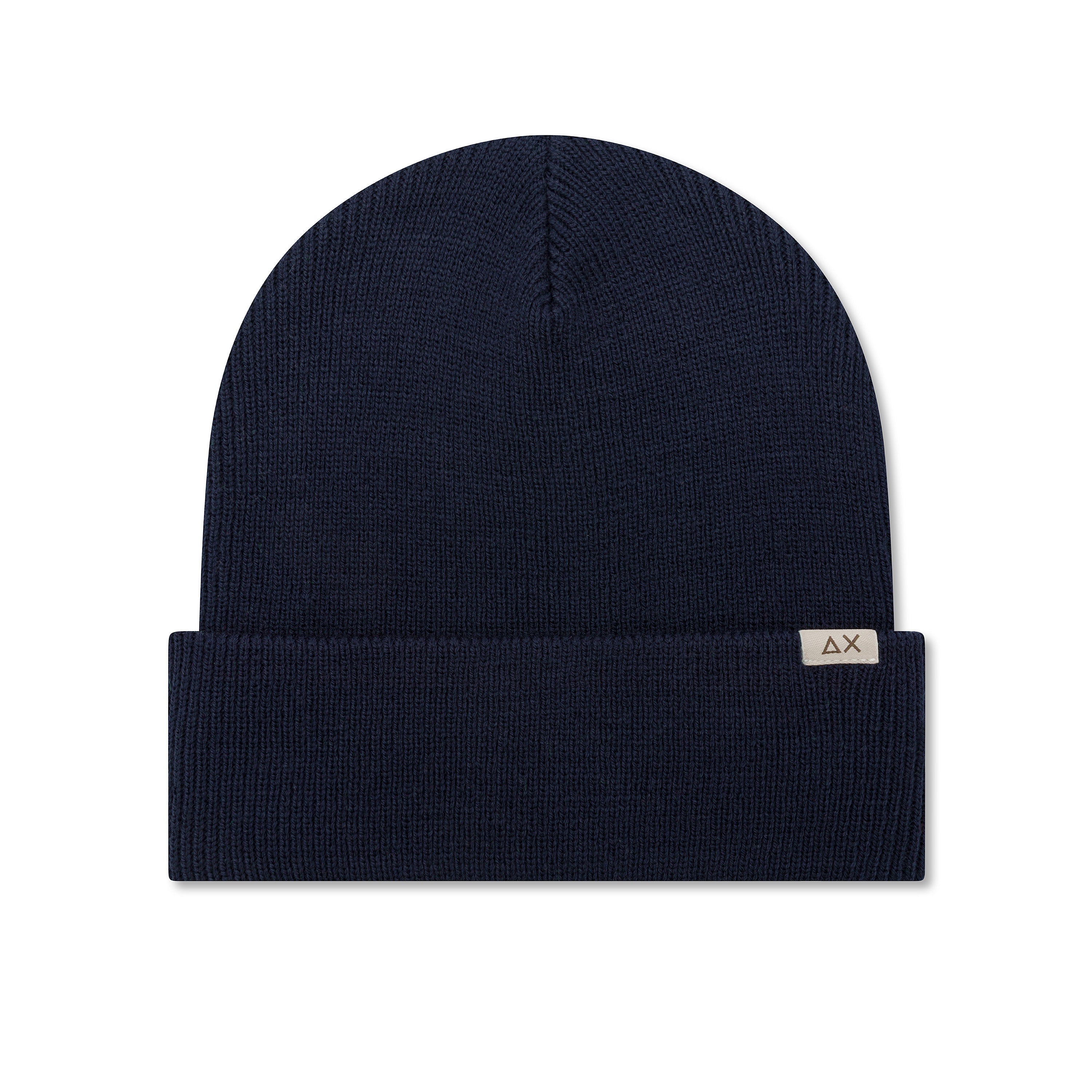 Cappello SUN68 Blu da Uomo in Misto Lana con Logo Frontale 
