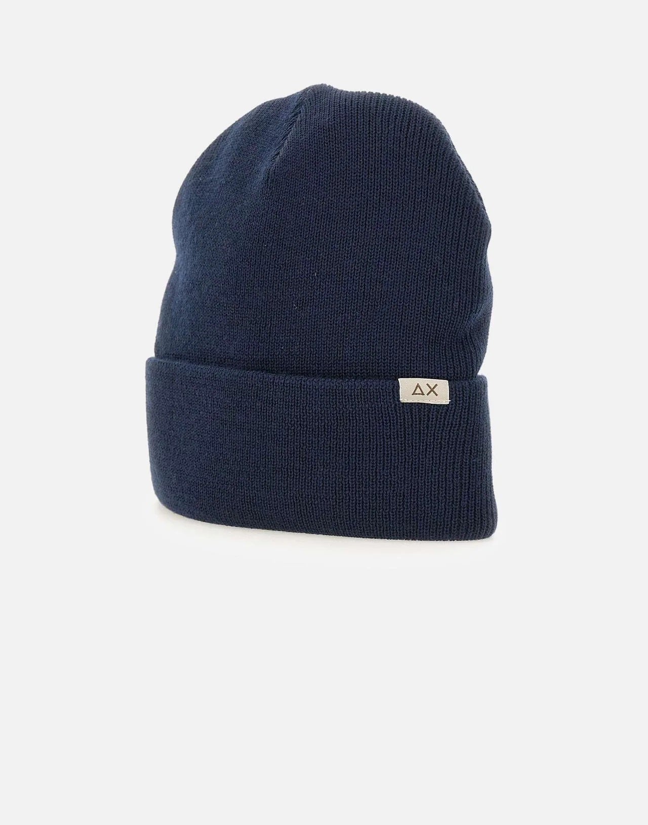 Cappello SUN68 Blu da Uomo in Misto Lana con Logo Frontale 