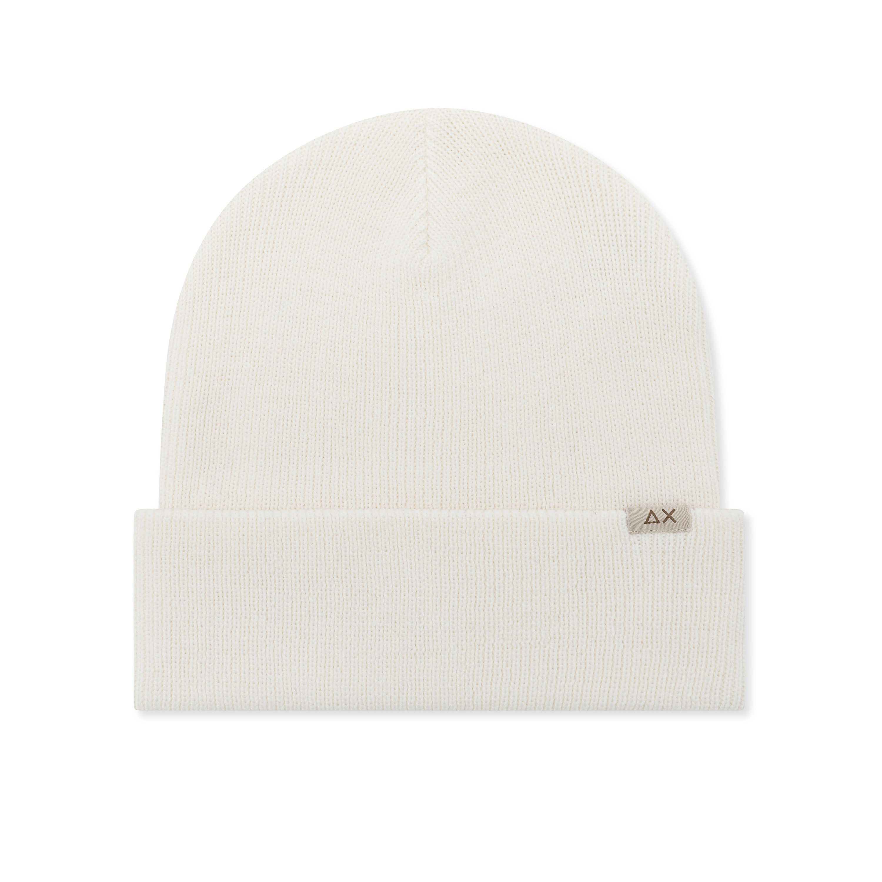 Cappello SUN68 bianco da Uomo in Misto Lana con Logo Frontale 