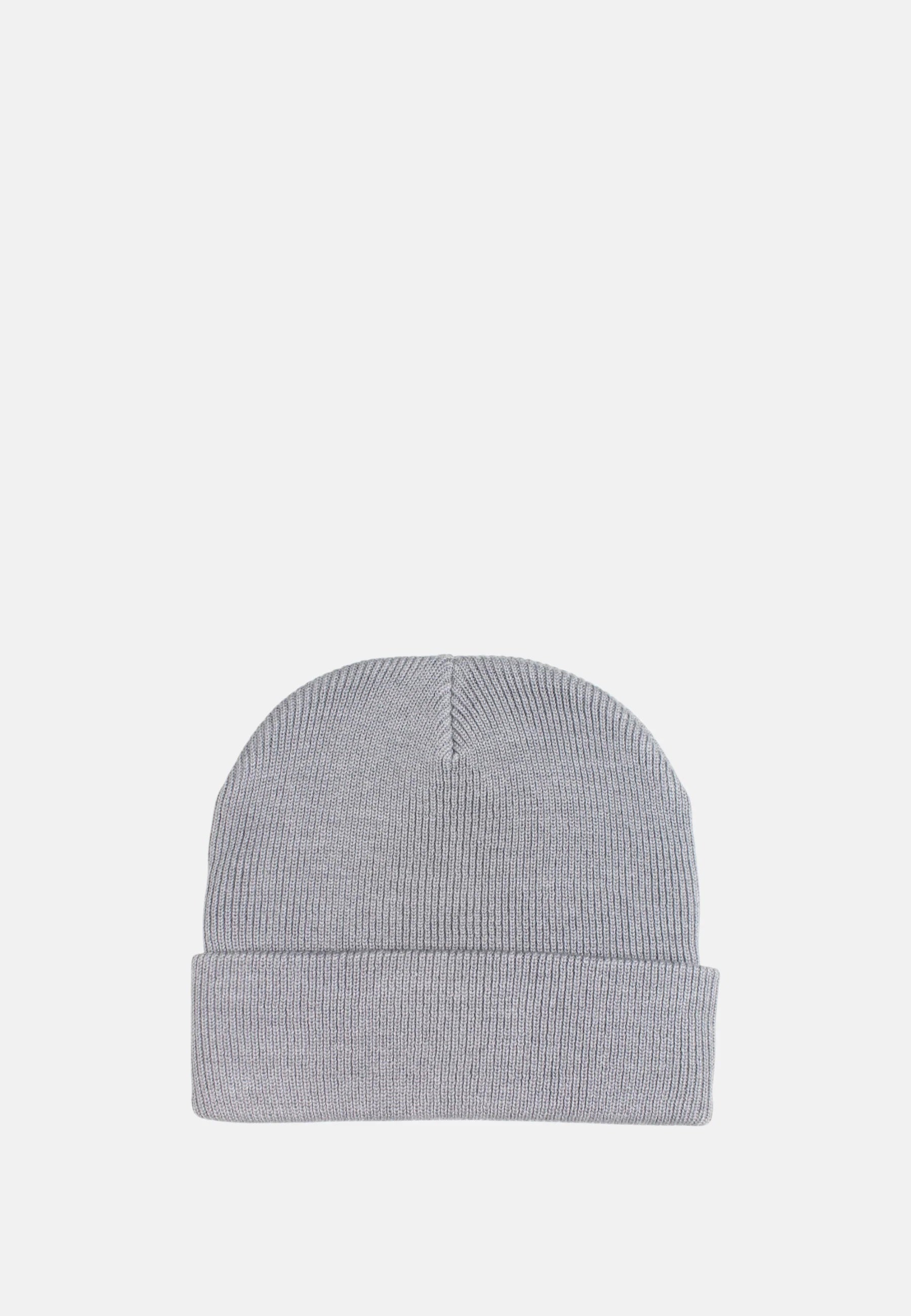Cappello SUN68 grigio da Uomo in Misto Lana con Logo Frontale 