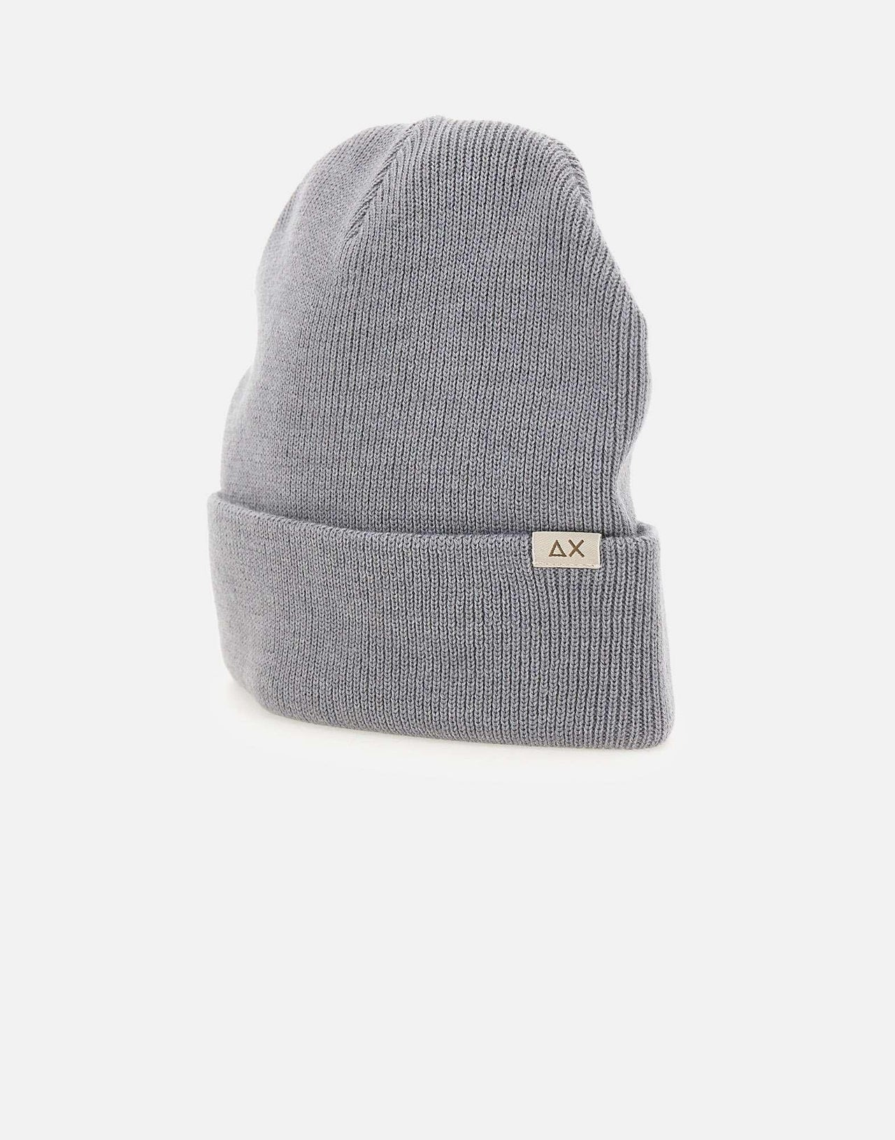 Cappello SUN68 grigio da Uomo in Misto Lana con Logo Frontale 