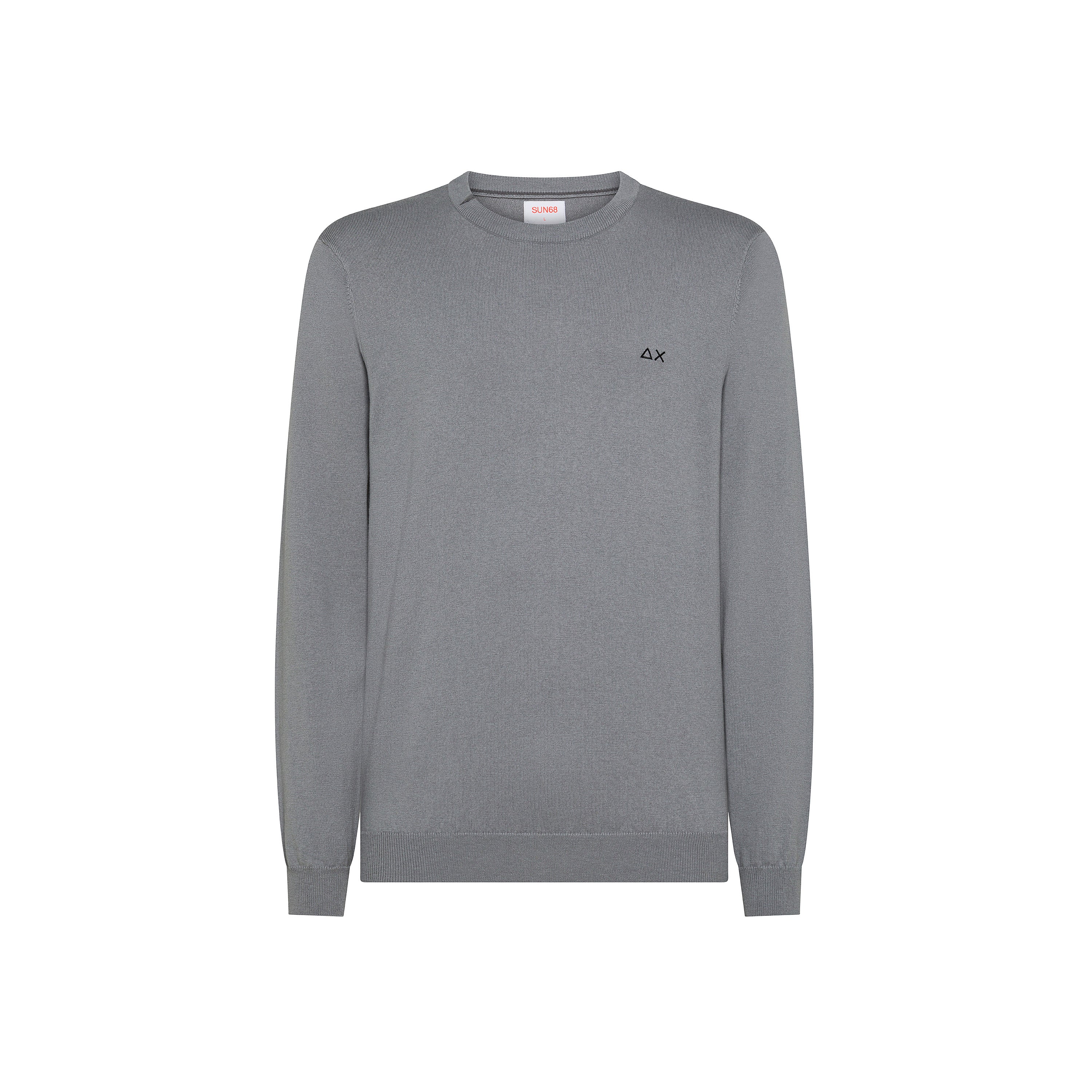 Maglione grigio in Lana e Cotone 