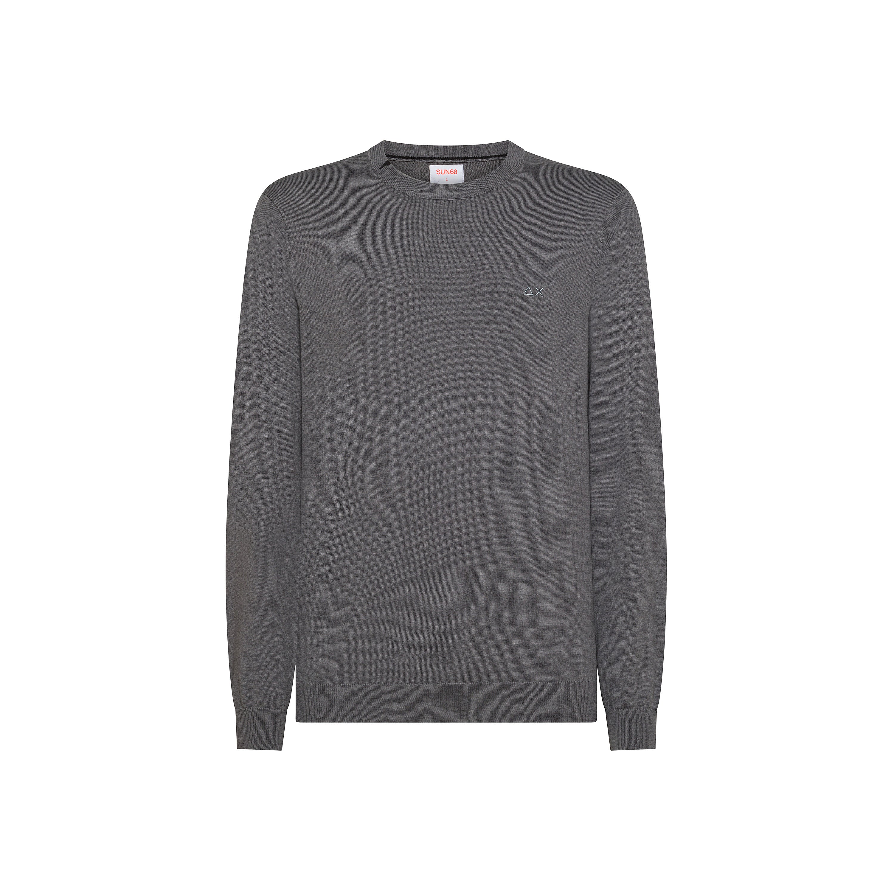 Maglione grigio scuro in Lana e Cotone 