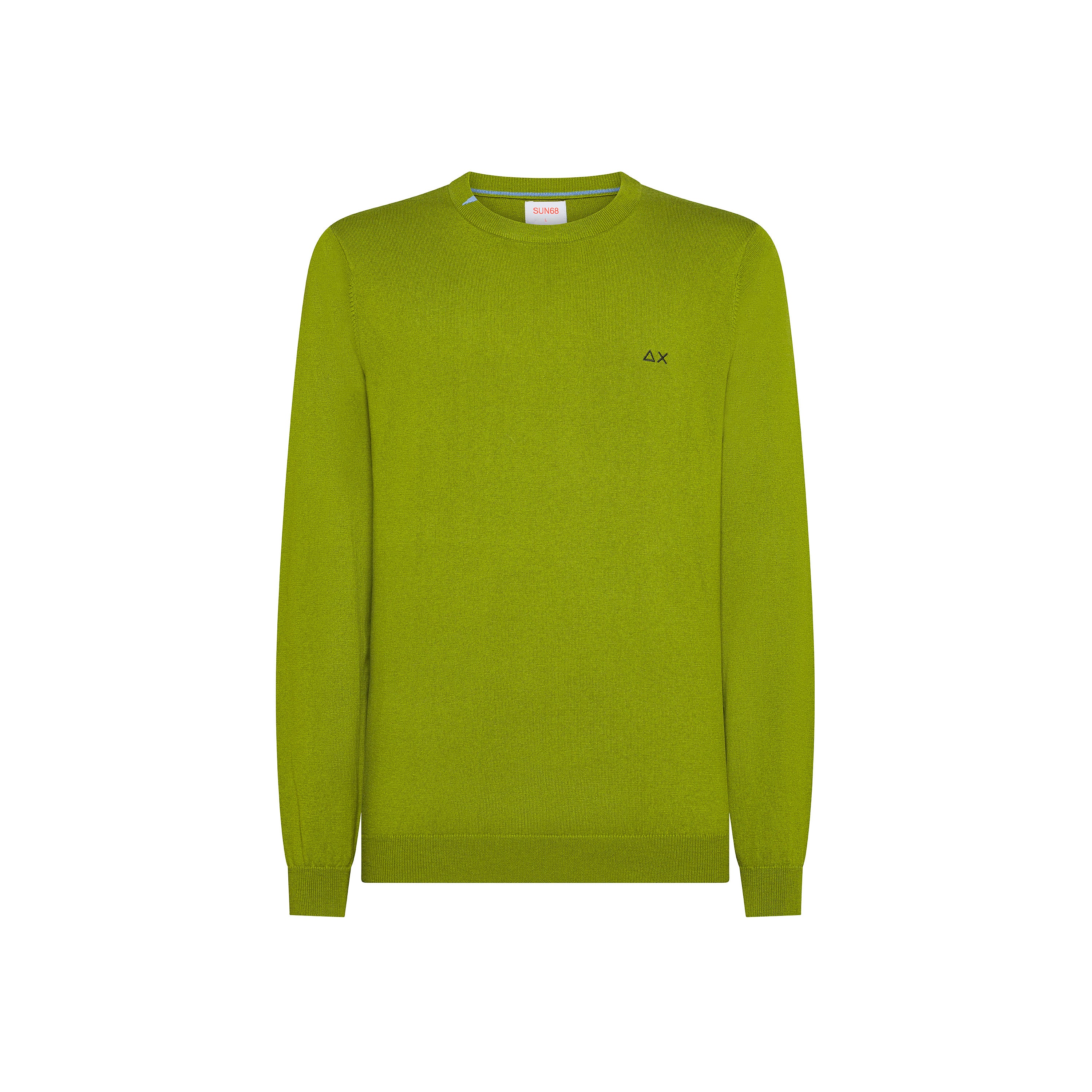 Maglione verde Muschio in Lana e Cotone 
