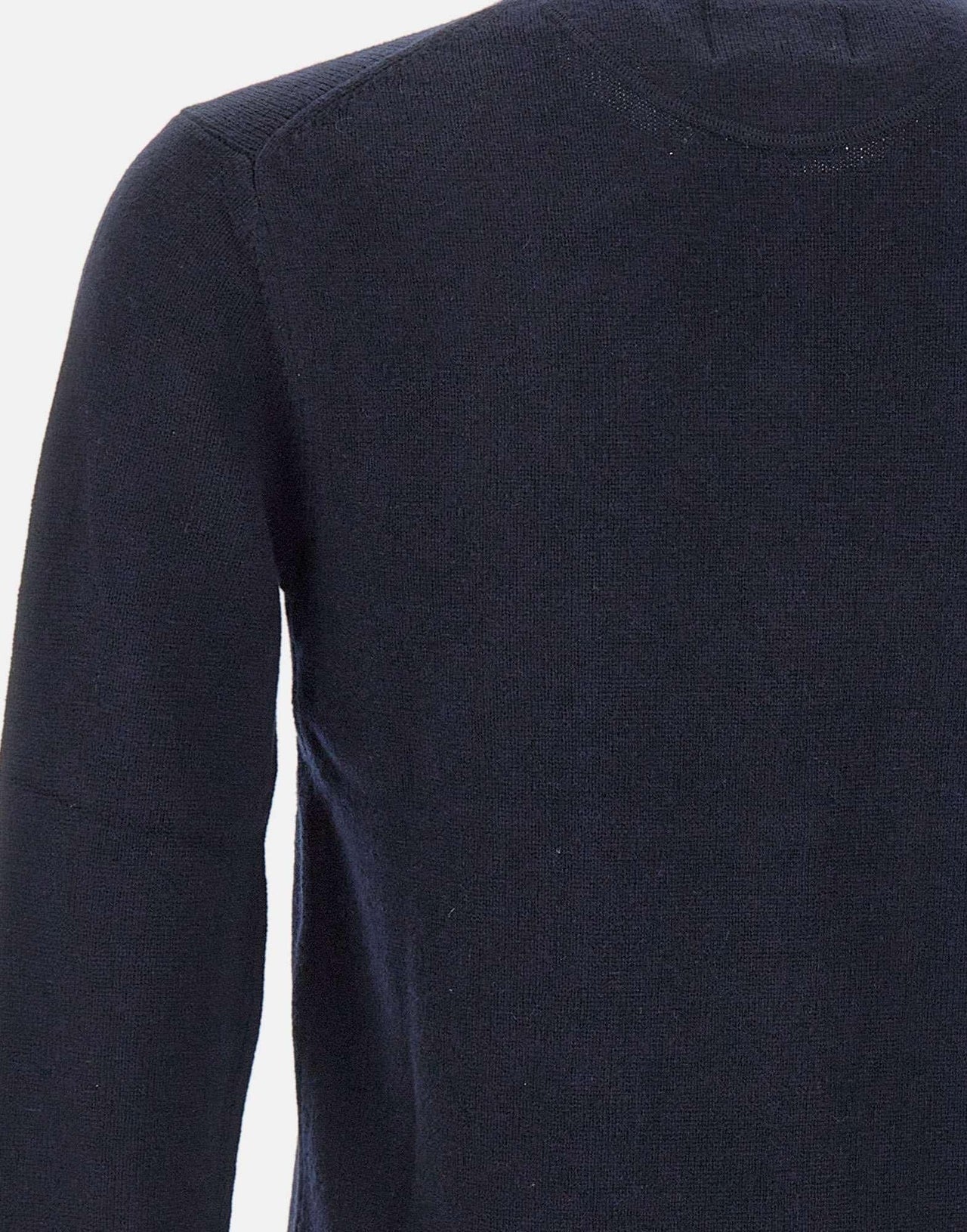 Maglia "Sweater Warm" Blu Navy in Lana e Cashmere 