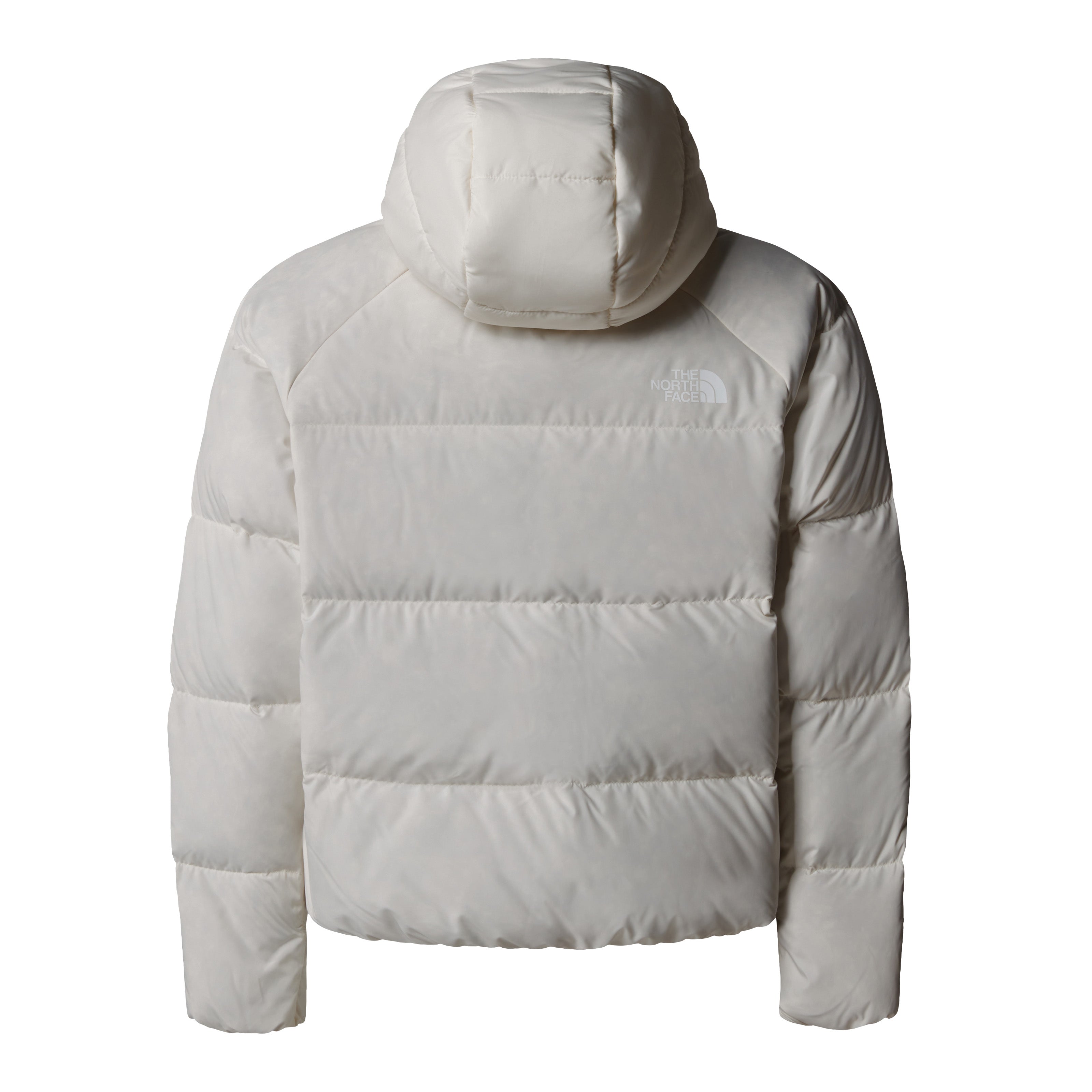 Piumino con cappuccio "North Down" bianco in piumino riciclato 600-fill 